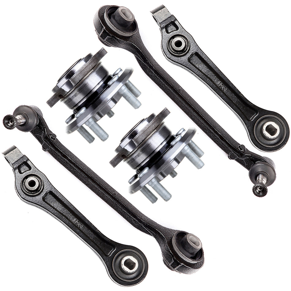 Front Lower Control Arms Wheel Hub Bearing For 07-10 Dodge Charger Chrysler 300