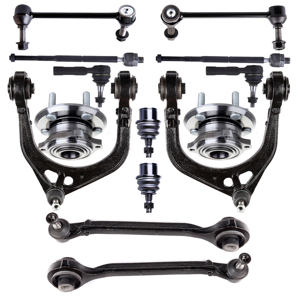 14Pcs Front Control Arm Sway Bar Wheel Bearning Hub Fits 2005-2010 Chrysler 300