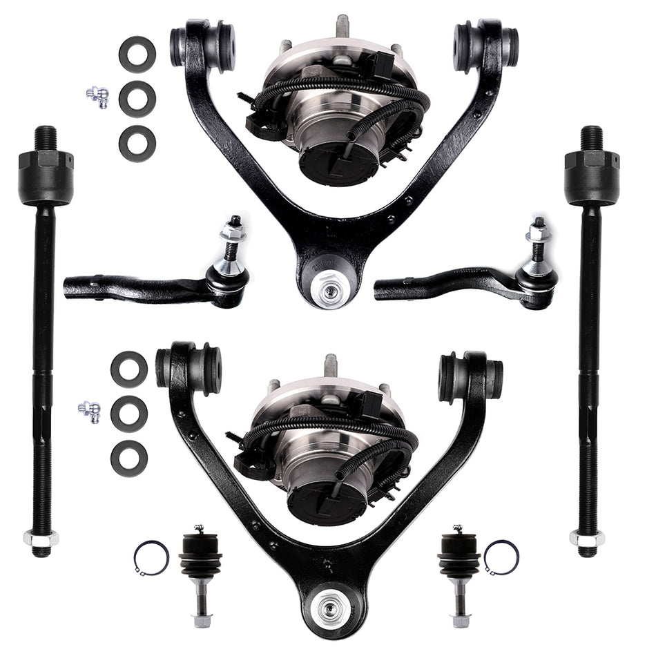 Front Upper Control Arms Suspension Wheel Hub Bearings For Ford Crown Victoria
