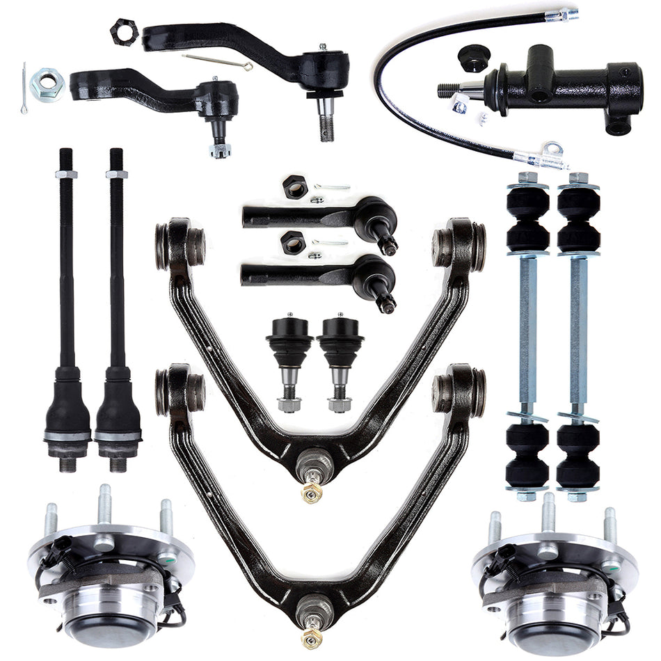 For 02-06 Chevrolet Avalanche 1500 Front Tie Rod End Sway Bar Wheel Bearning Hub