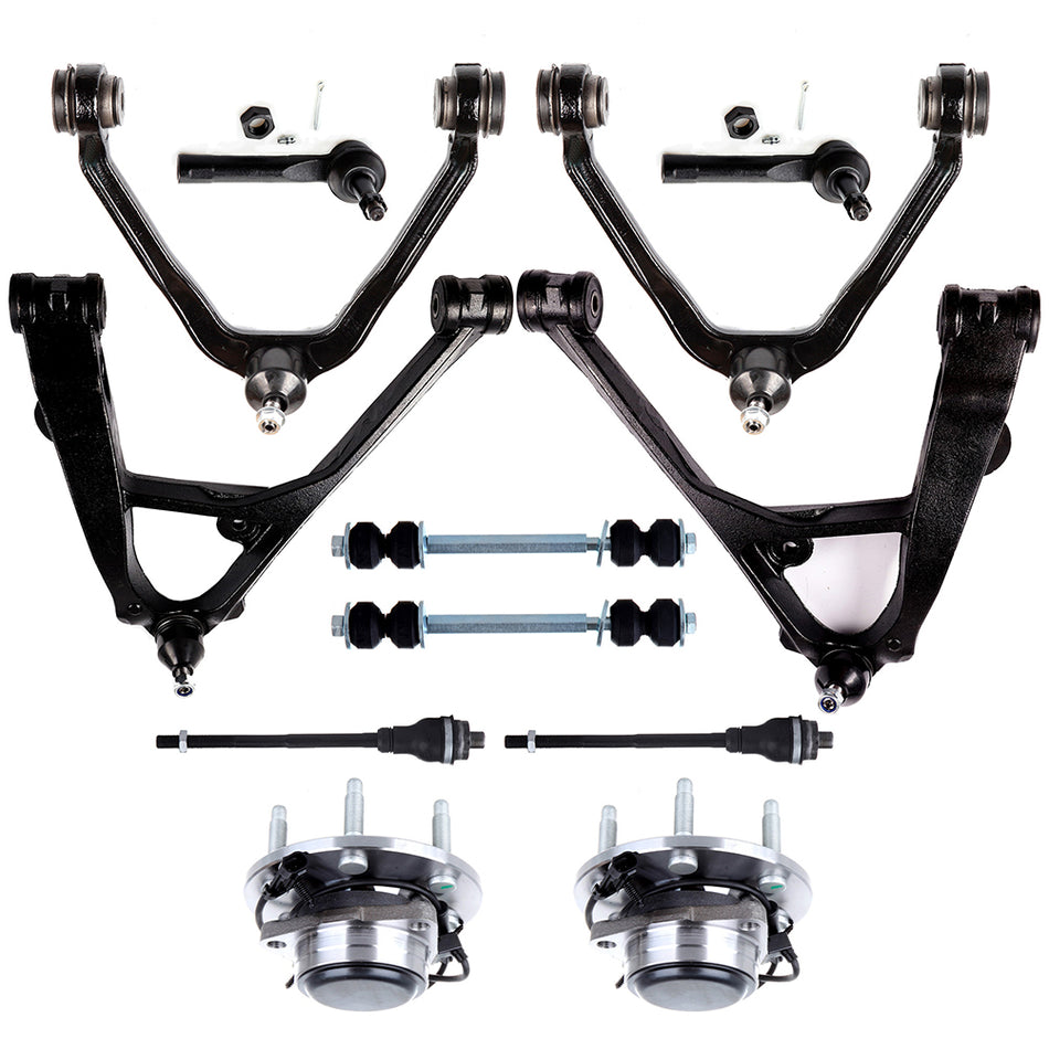 12x Sway Bar Control Arm Ball Joint Wheel Bearning Hub For 00-06 Chevrolet Tahoe