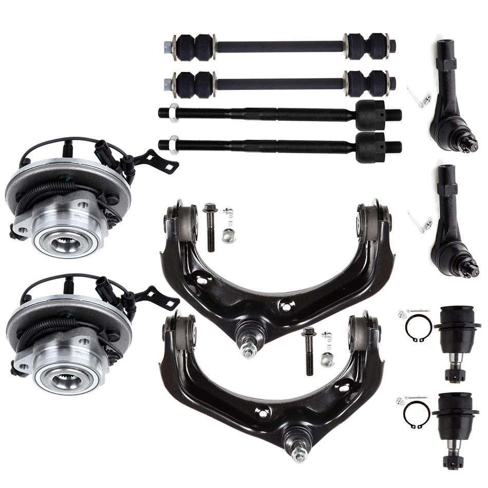 12x Front Control Arm Ball Joint Tie Rod For 2007-2010 Ford Explorer Sport Trac