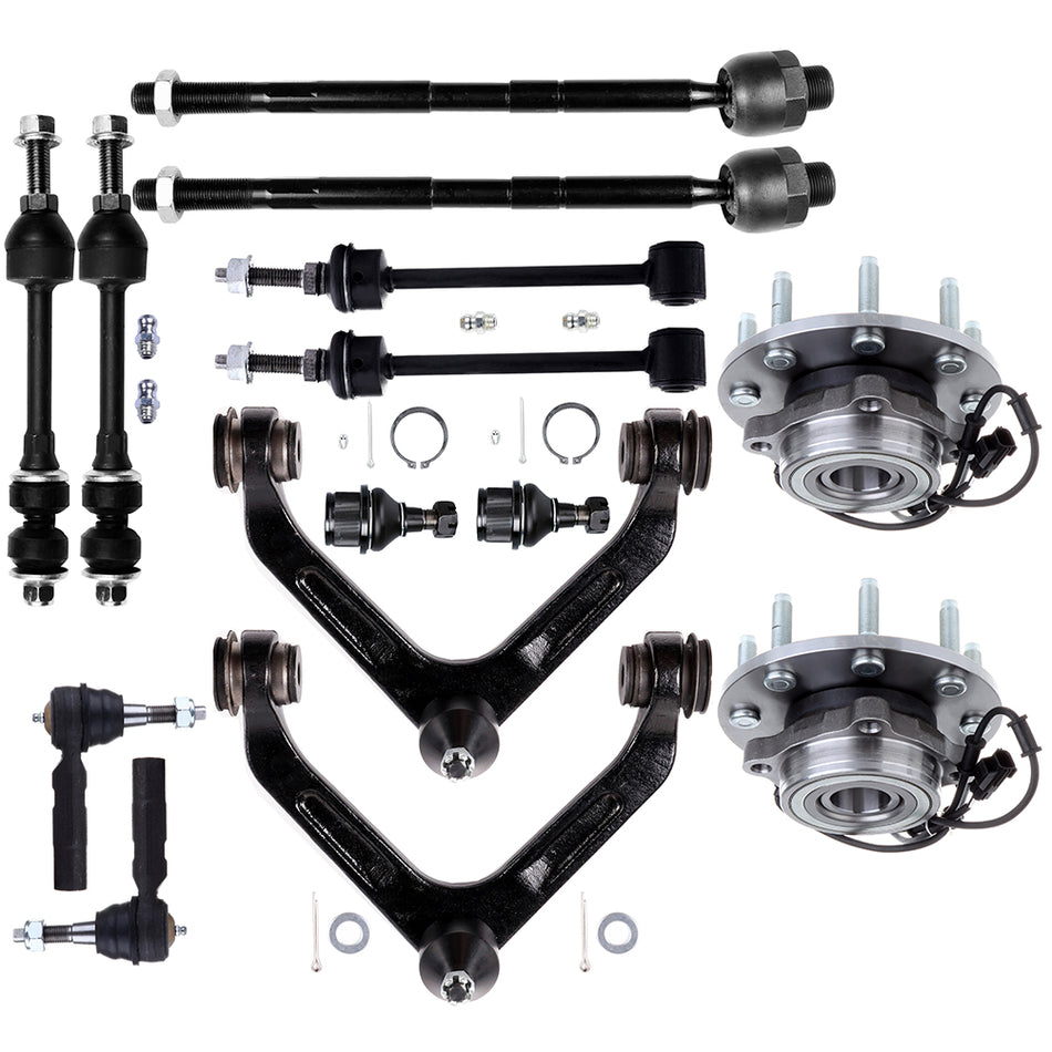 14x Sway Bar Control Arm Ball Joint Wheel Bearning Hub For 03-05 Dodge Ram 2500