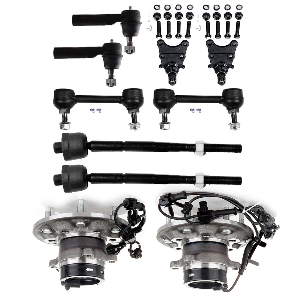 For 2004-2006 Chevrolet Colorado Front Ball Joint Tie Rod End Sway Bar End link