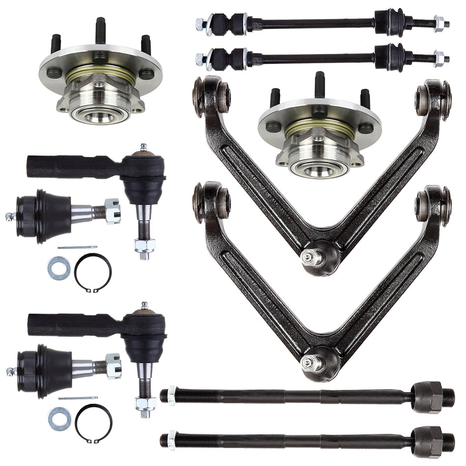 Front Upper Control Arm Tie Rod Wheel Bearning Hub For 02 03 04 05 Dodge Ram 150