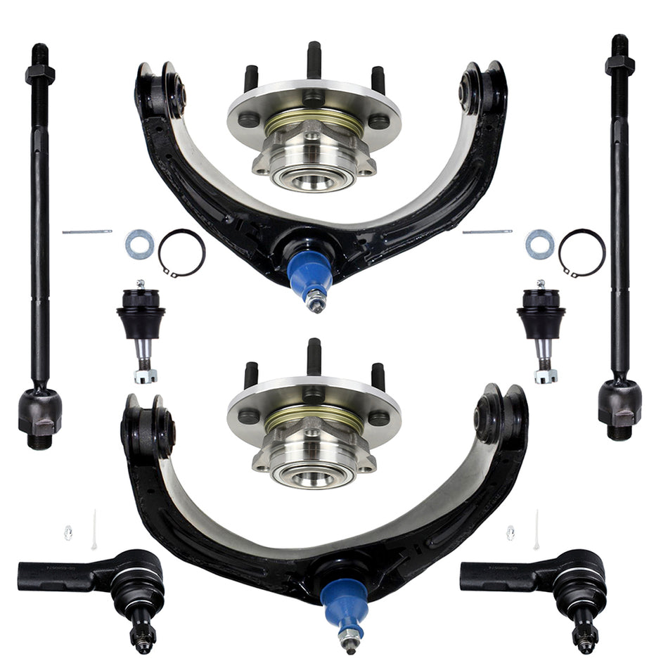 Front Upper Control Arm Ball Joint Tie Rod Wheel Bearning Hub For Dodge Ram 1500