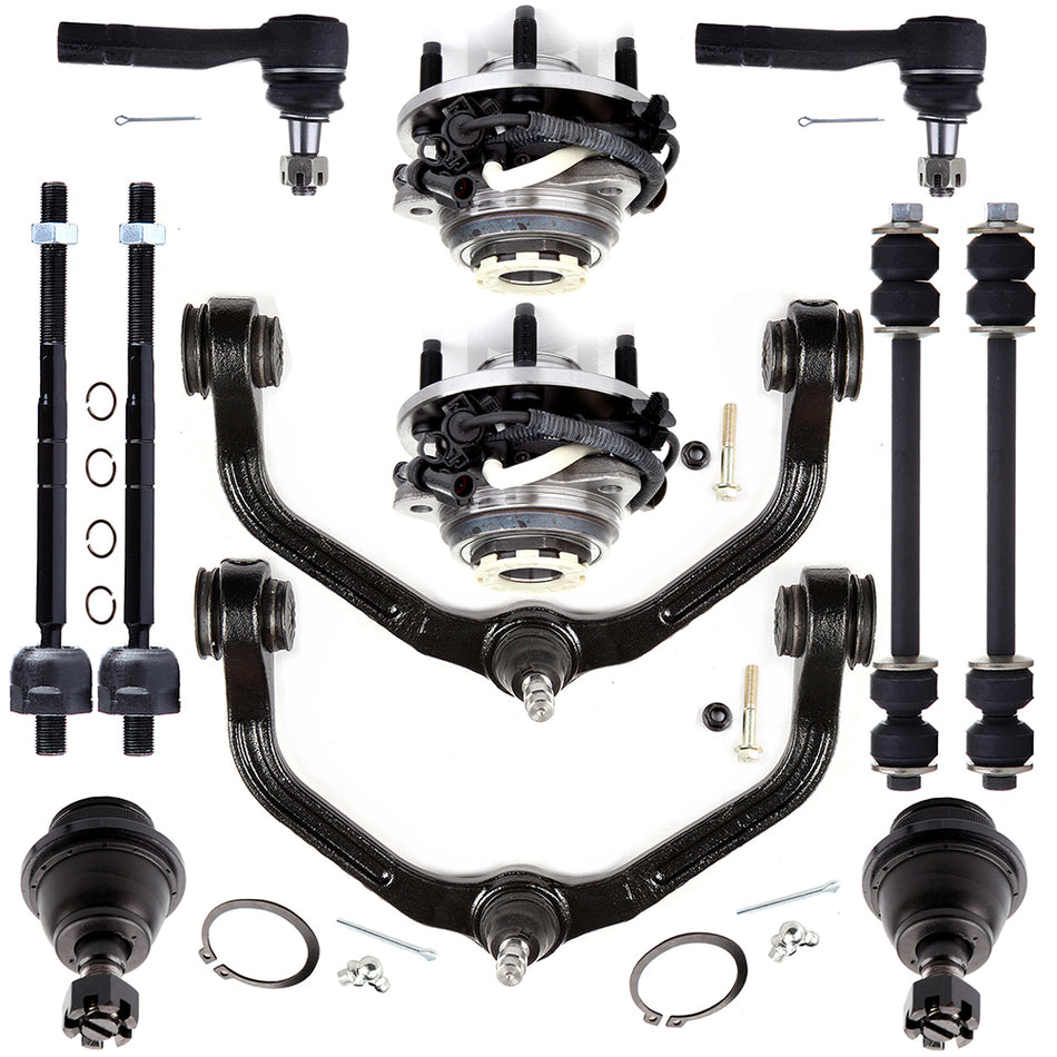 For 1998-00 Ford Ranger 12x Front Upper Wheel Bearning Hub Sway Bar Tie Rod End