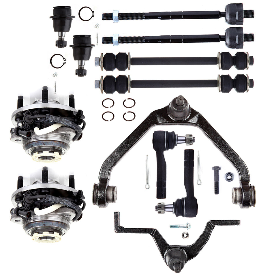 For 1998-2000 Ford Ranger Front Ball Joint Tie Rod Sway Bar Wheel Bearning Hub