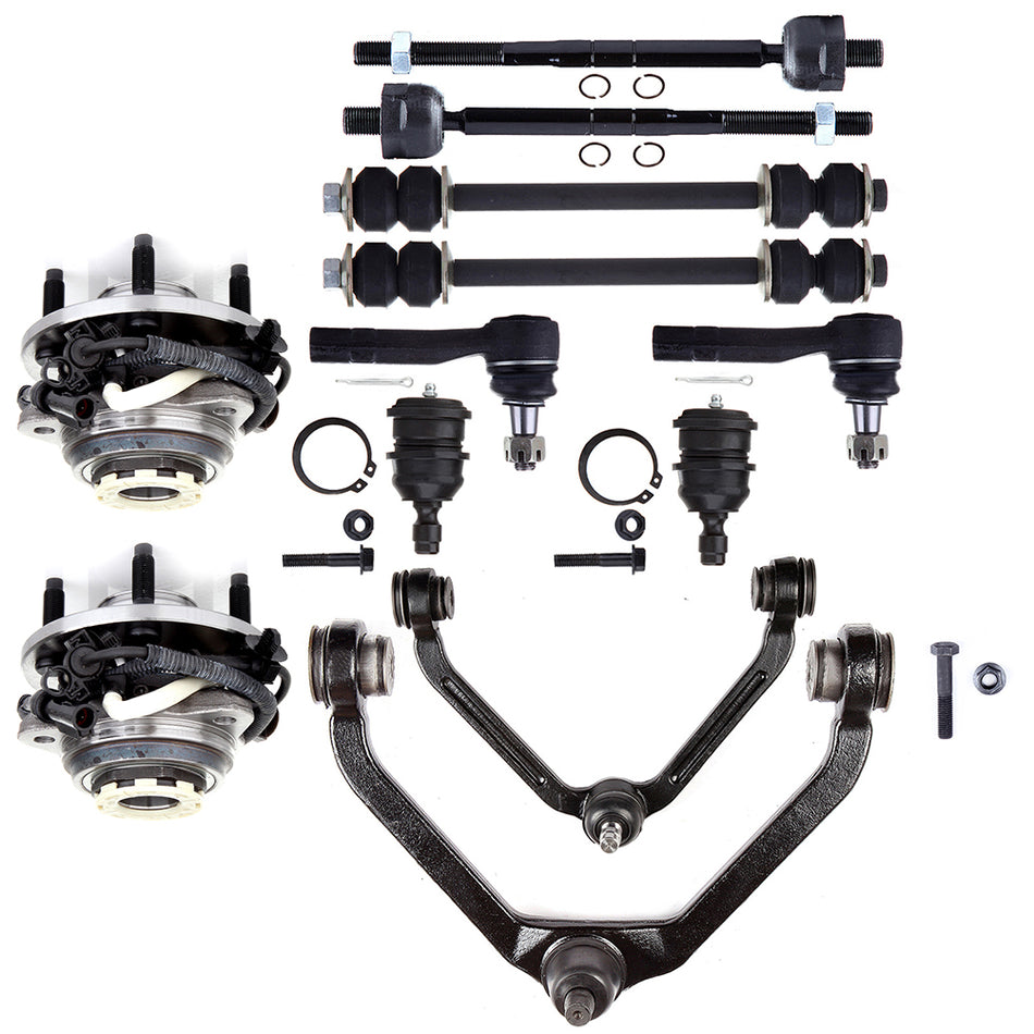 For 98-99 Ford Ranger 12x Wheel Bearning Hub Tie Rod End Control Arm Ball Joint