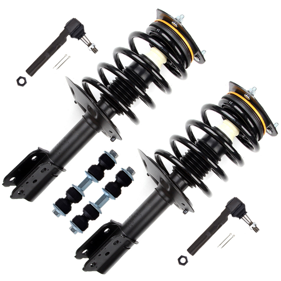 2001-2007 Pontiac Aztek Buick Rendezvous Front Struts Sway Bar Outer Tierods
