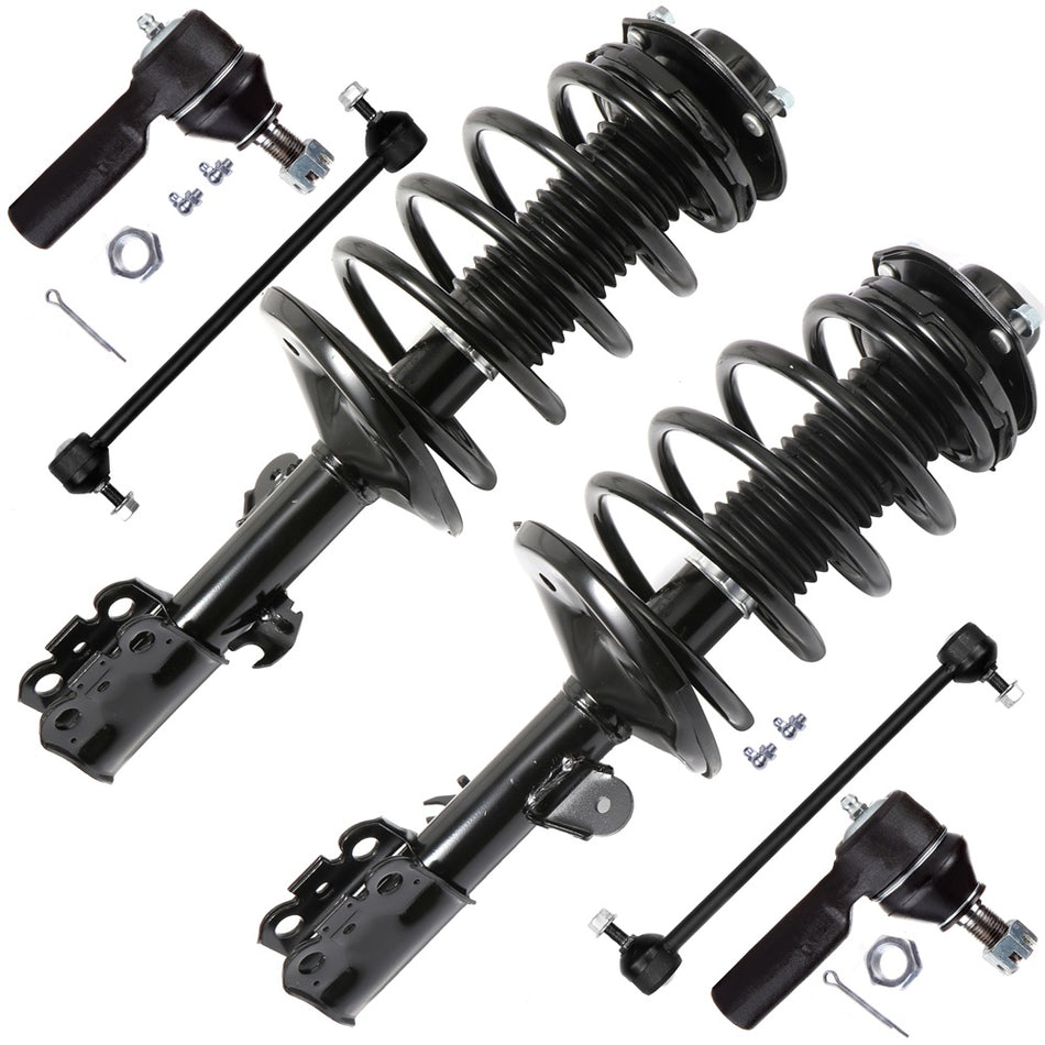 Quick Front Struts & Tie Rod Sway Bars For 1998-2003 Toyota Sienna 7 Passenger