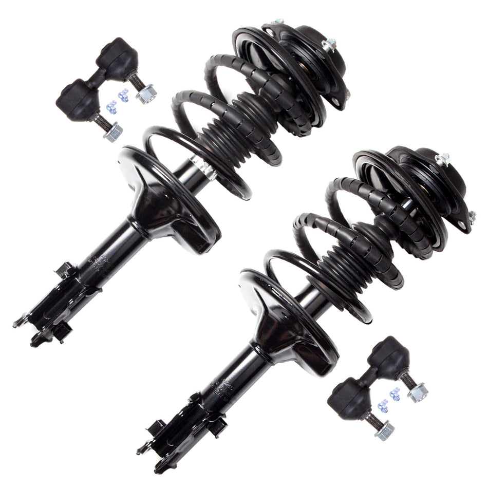 Fits 2001-2006 Hyundai Elantra Front Complete Struts & Sway Bar End Link Kit