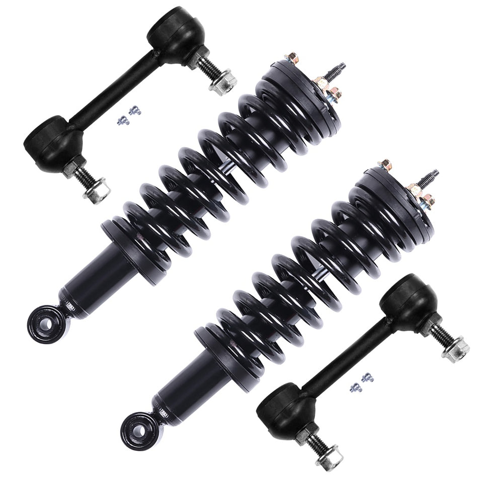GMC Canyon Chevy Colorado 2WD Front Left & Right Struts Assembly Sway Bars
