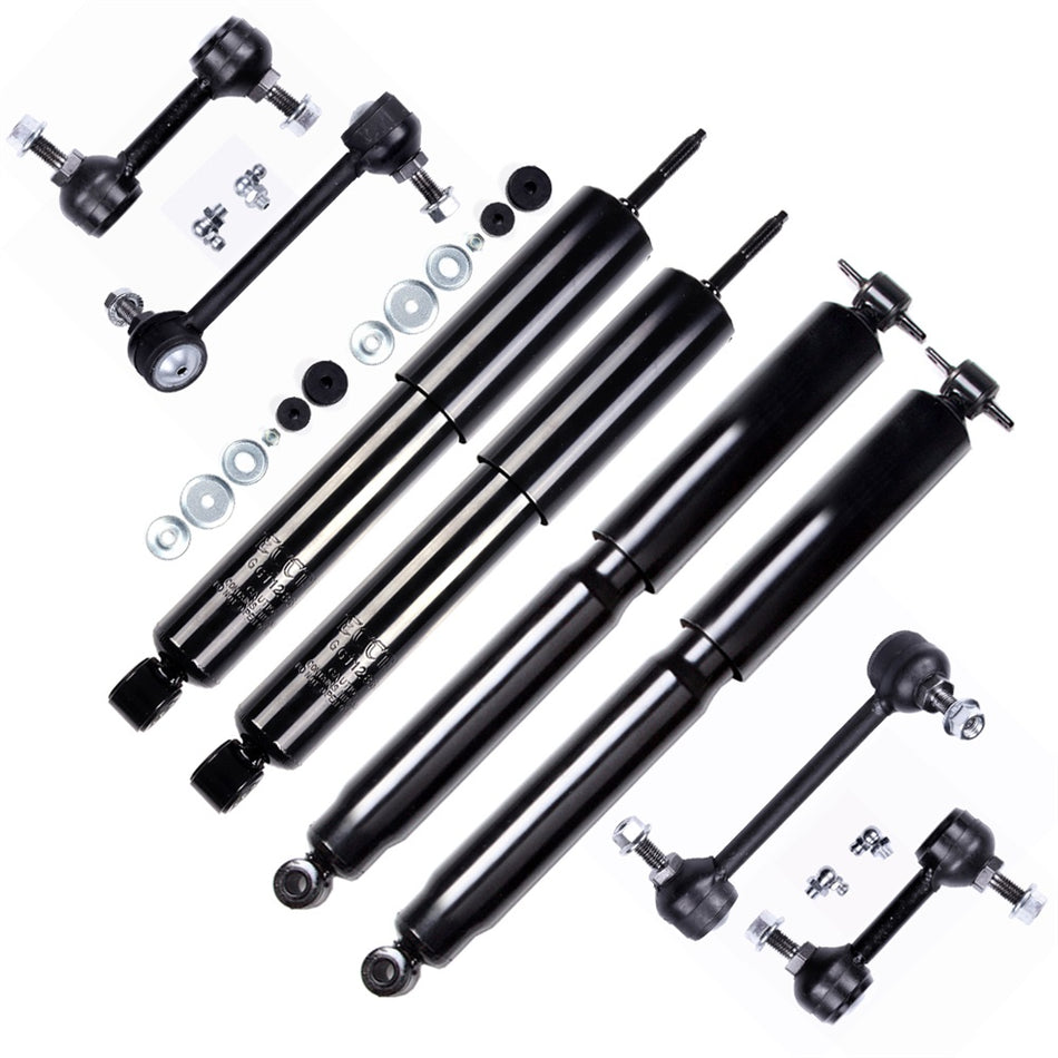 Front Rear Absorber Shocks and Sway Bar Link 04-12 For Chevy Colorado GMC Canyon
