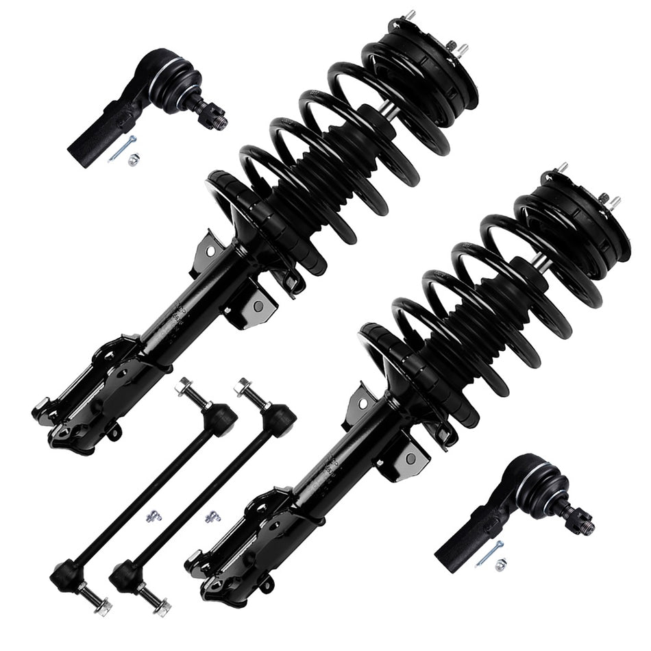 Front Struts Sway Bars Tie Rods For 2005 2006 2007 2008 2009 2010 Ford Mustang