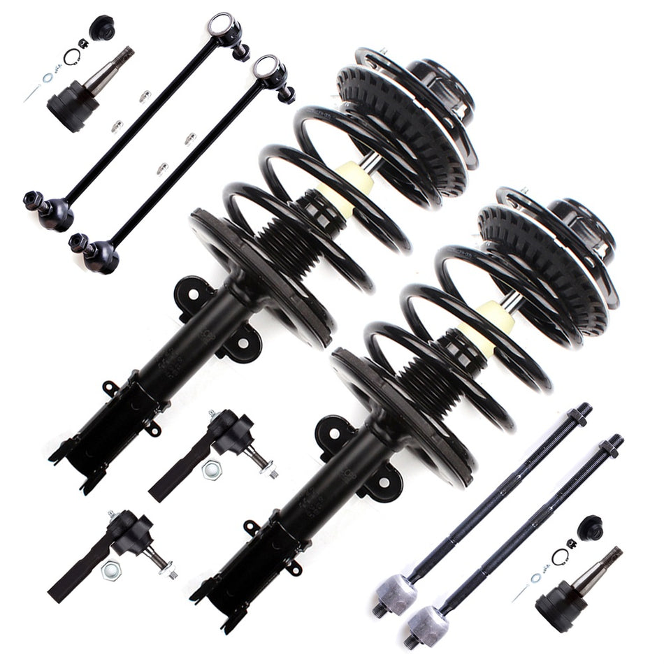 2001-2007 Chrysler Town & Country Dodge Caravan Front Struts Tierods Swaybar