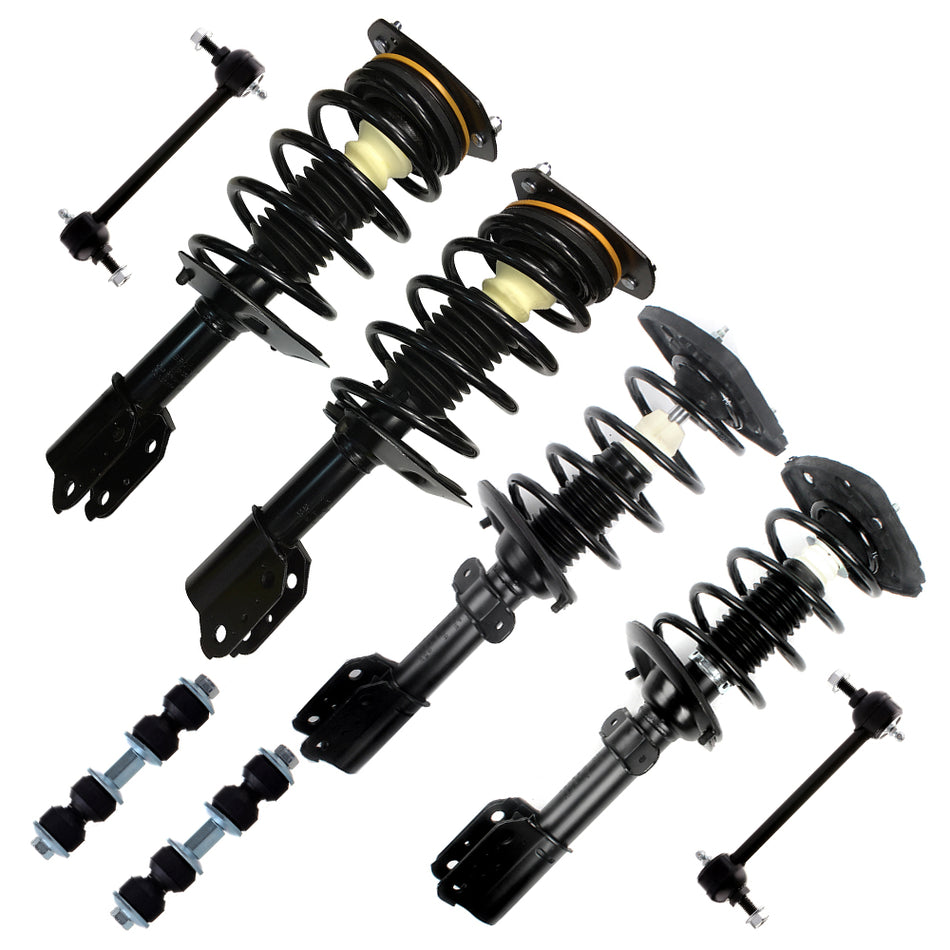 8x Front Rear Strut Assembly Sway Bar For Buick LaCrosse Chevy Impala 17 inch Wheels