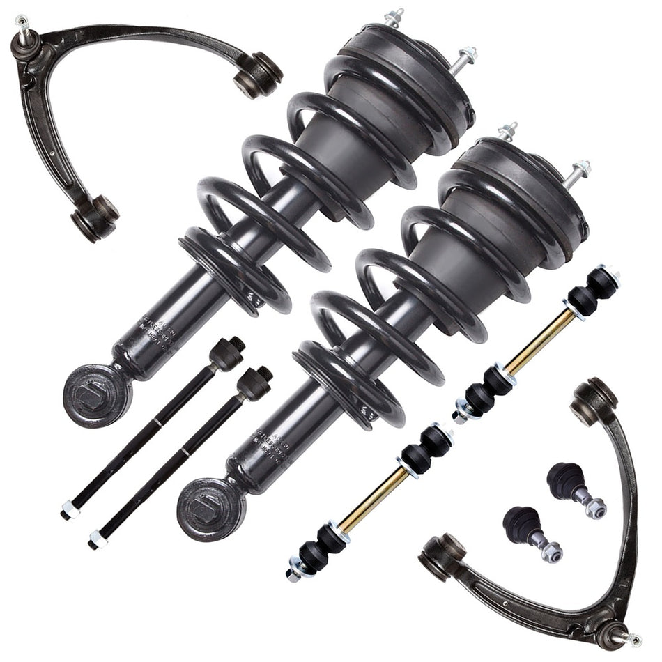 For 2007-2014 Chevrolet Tahoe Front Struts Ball Joints Steel Lower Control Arms