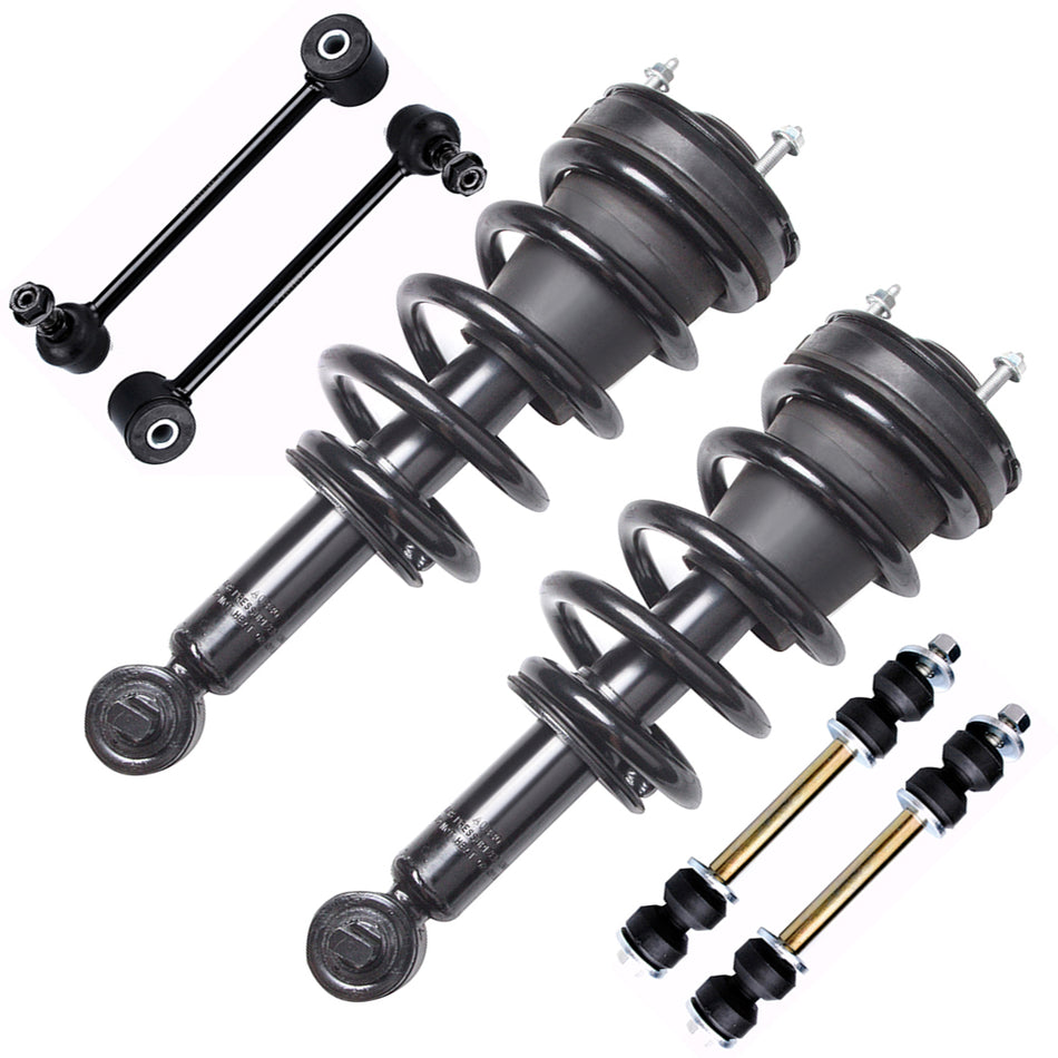 Front Strut with Coil Sprig Sway Bars for Suburban 1500 Yukon Tahoe Escalade ESV
