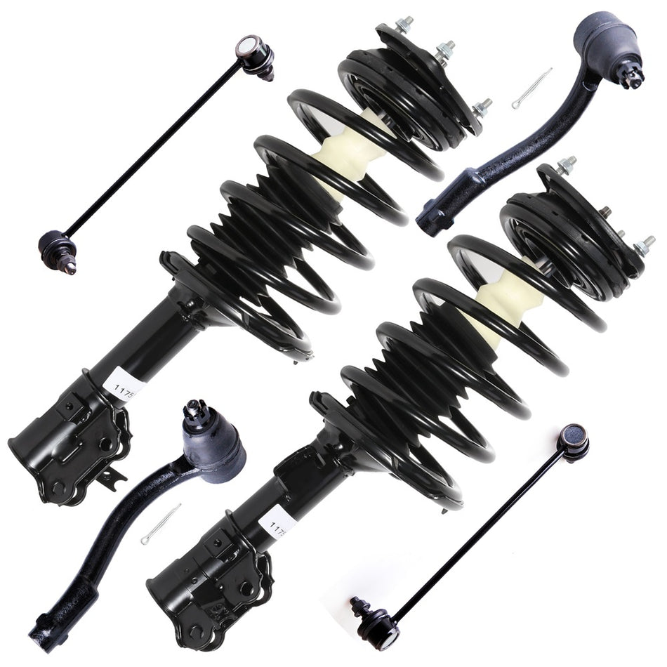 Hyundai Accent FWD 2006-2009 2010 2011 Front Struts Sway Bar Outer Tierods