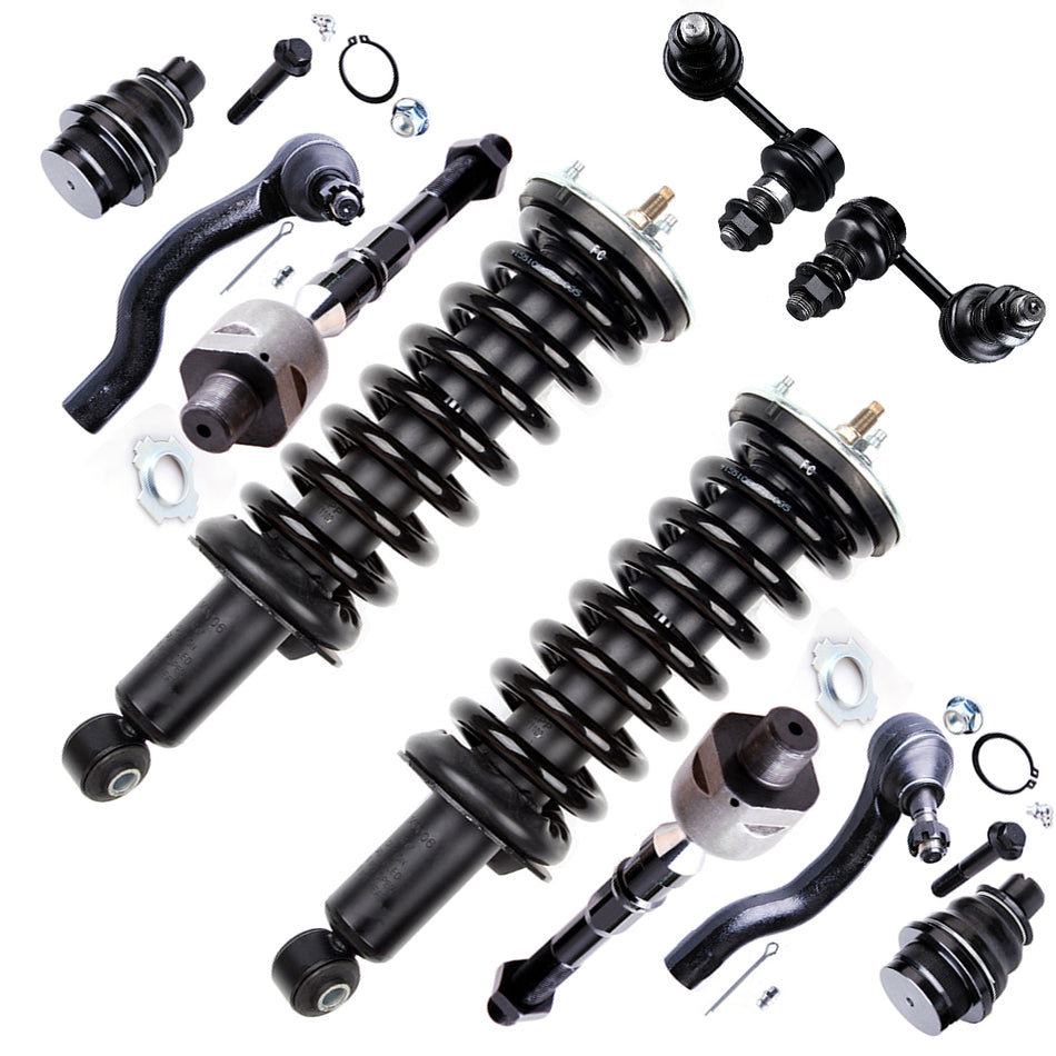 Front Struts Spring Ball Joint Tie rod Sway Bar For Nissan Xterra Suzuki Equator