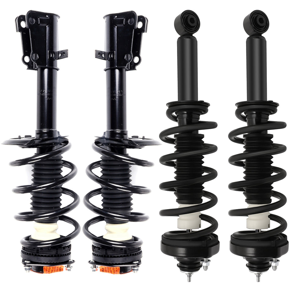 Set of 4 For 11-19 Dodge Journey Front Rear Pair Complete Struts Shocks Springs