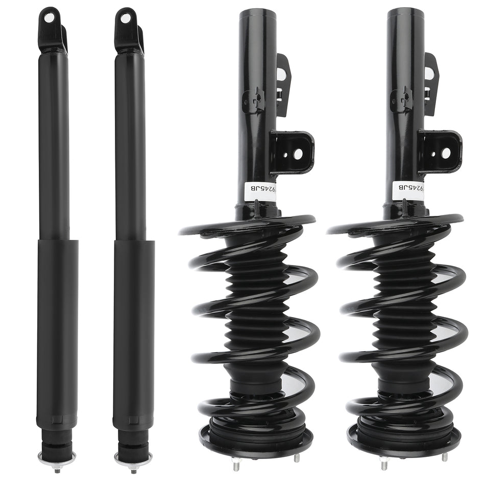 Set of 4 Front Complete Strut Springs Rear Shocks Assembly For 2012 Ford Taurus