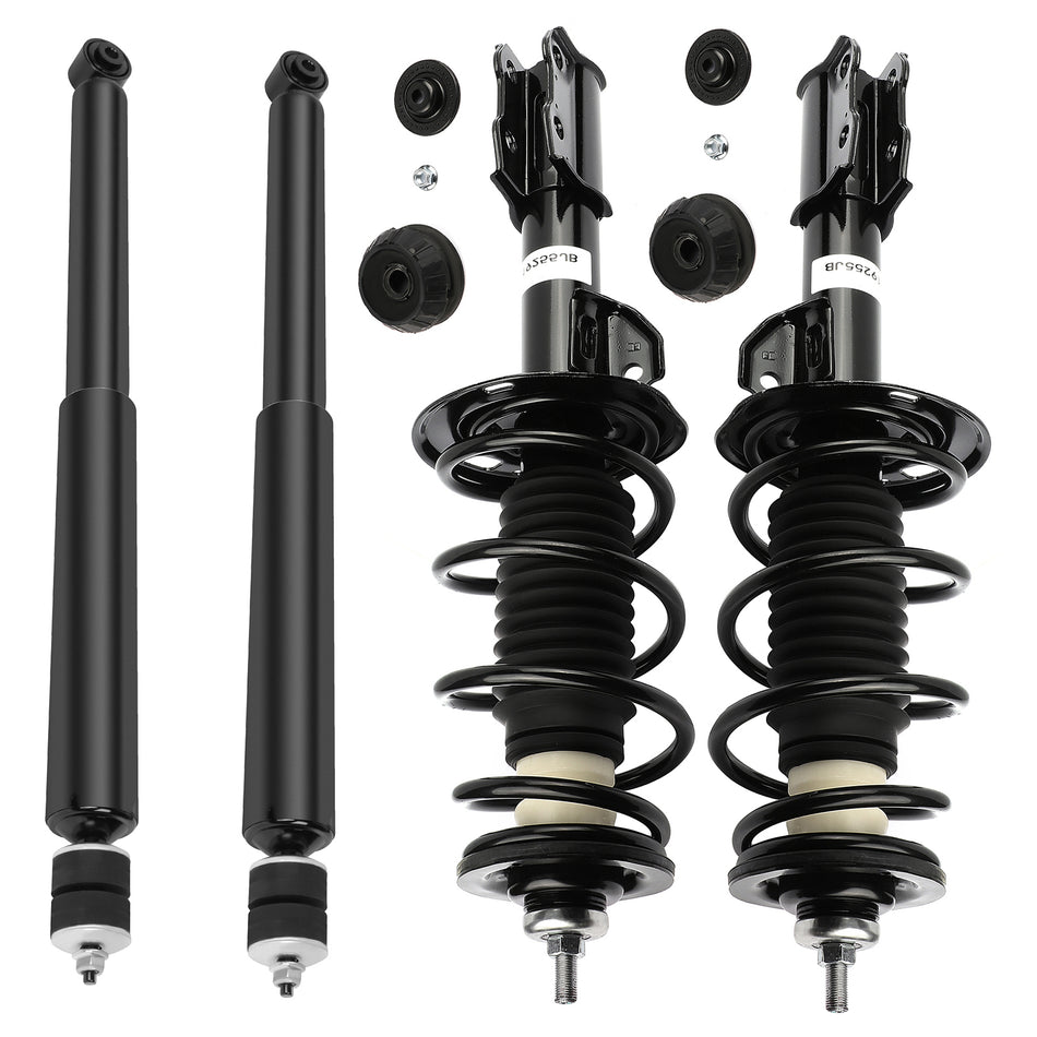 Front Complete Struts with Springs & Rear Shock Absorbers For Toyota Yaris 2006-11
