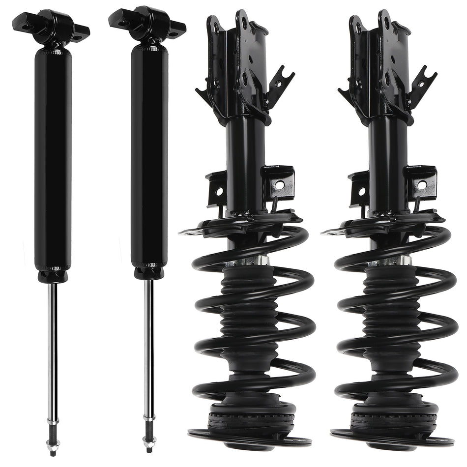 2 Front Complete Struts Springs 2 Rear Shocks Absorbers For 2013-20 Ford Fusion