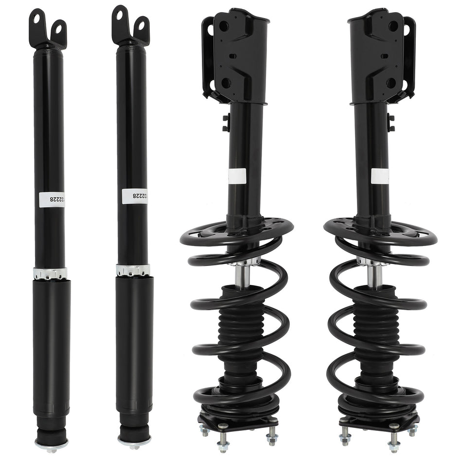 For 2011-2012 Ford Explorer AWD (4) Front Complete Struts & Rear Shock Absorber