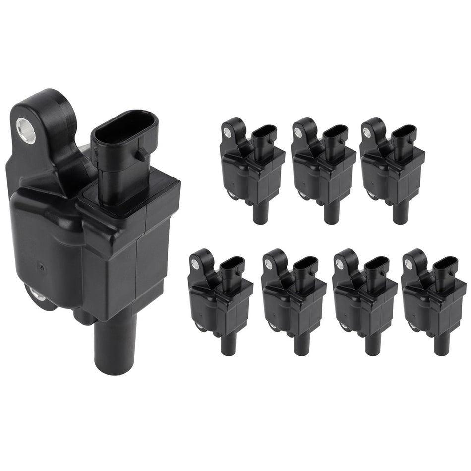 8 Square Ignition Coils Pack For GMC Yukon XL 2015 2016 2017 2018 V8 5.3L 6.2L