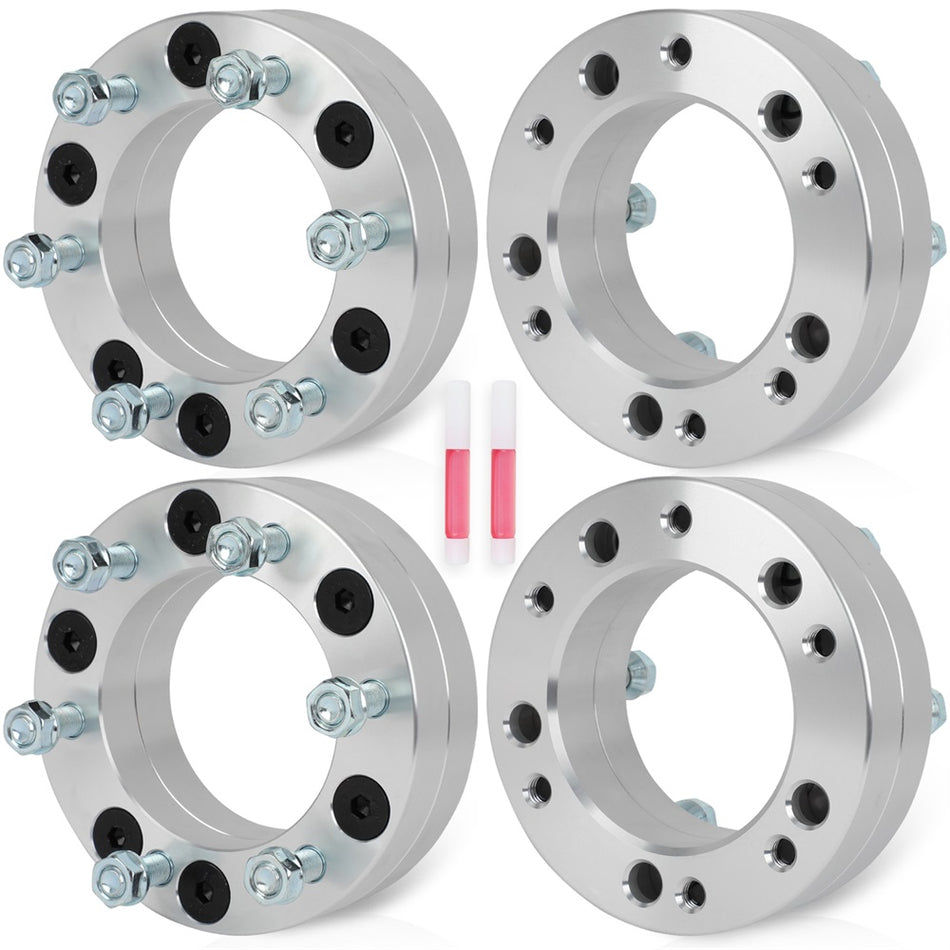 4P 2 inch 5x5.5 to 6x5.5 Wheel Adapters For 1994-2001 Dodge Ram 1500 5 Lug to 6 Lug