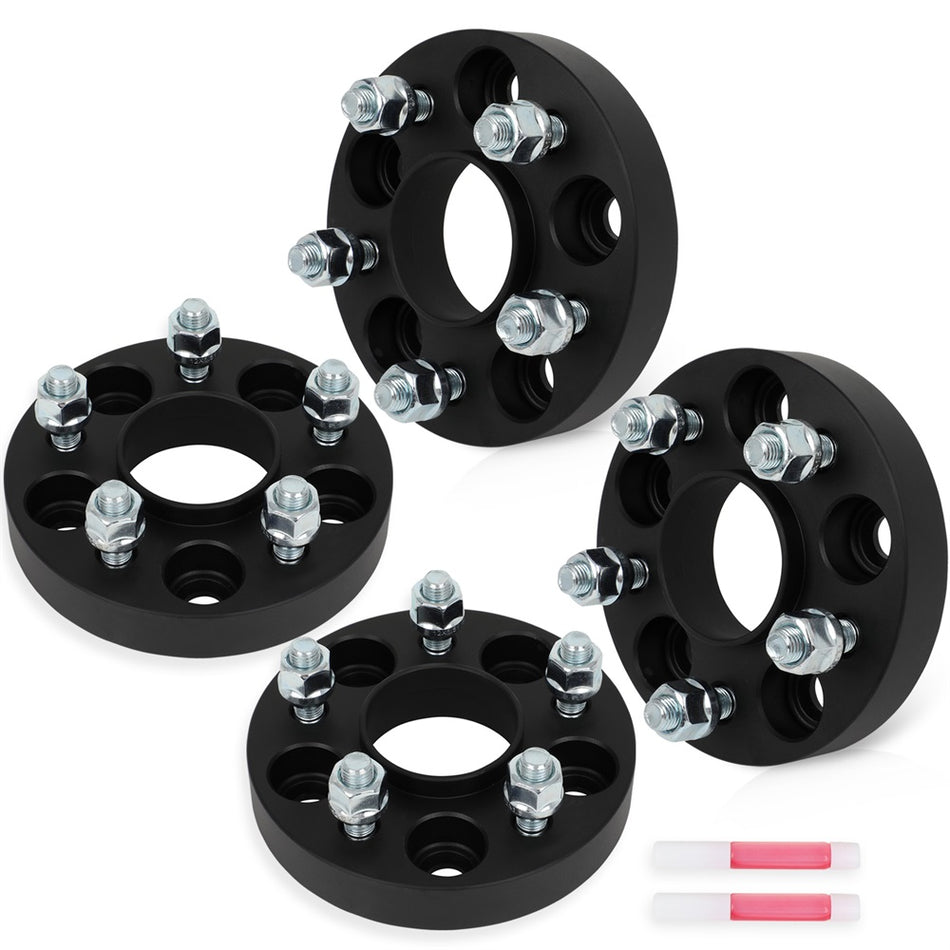 4X 1inch 5x108 Hubcentric 12x1.5 Wheel Spacers For Ford Focus Jaguar F-Type Lincoln