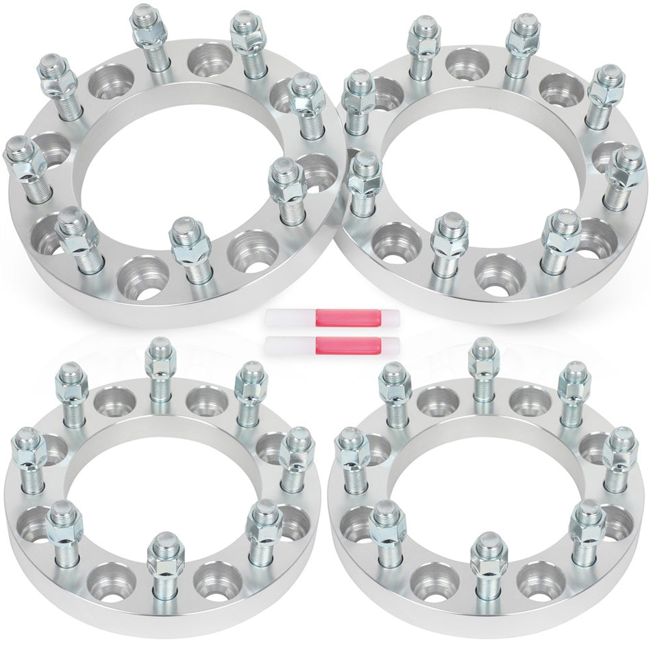 4Pcs 1inch 8x6.5 Wheel Spacers 9/16inch Studs For Dodge Ram 2500 3500 Ford F-350 F-250