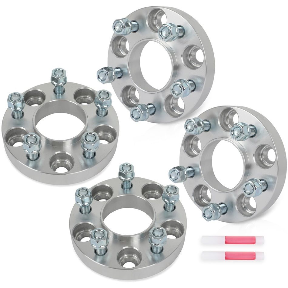 4X 1inch 5x115 Hubcentric 12x1.5 Wheel Spacers For Chevrolet Impala Buick Lucerne