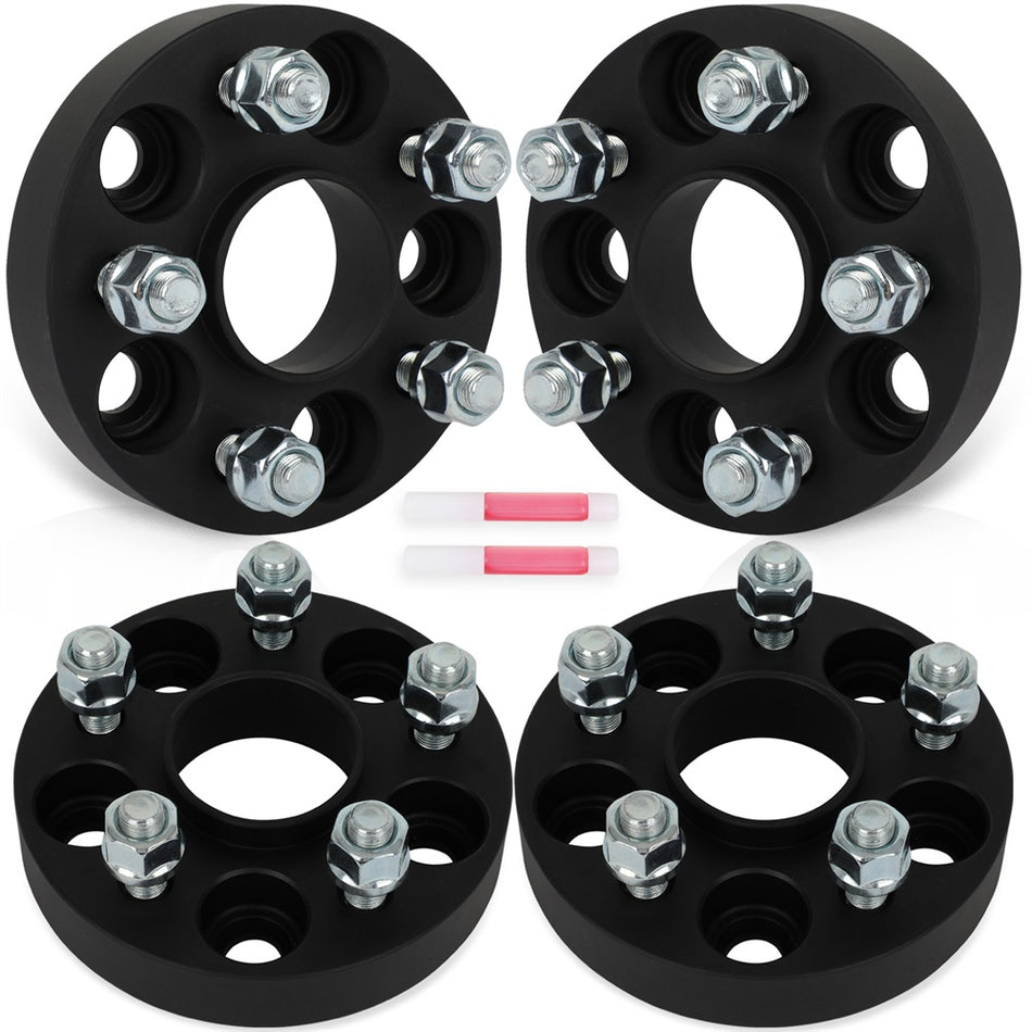 4Pcs 1inch 25mm 5x100 Hub Centric Wheel Spacers For Subaru Impreza Outback Forester