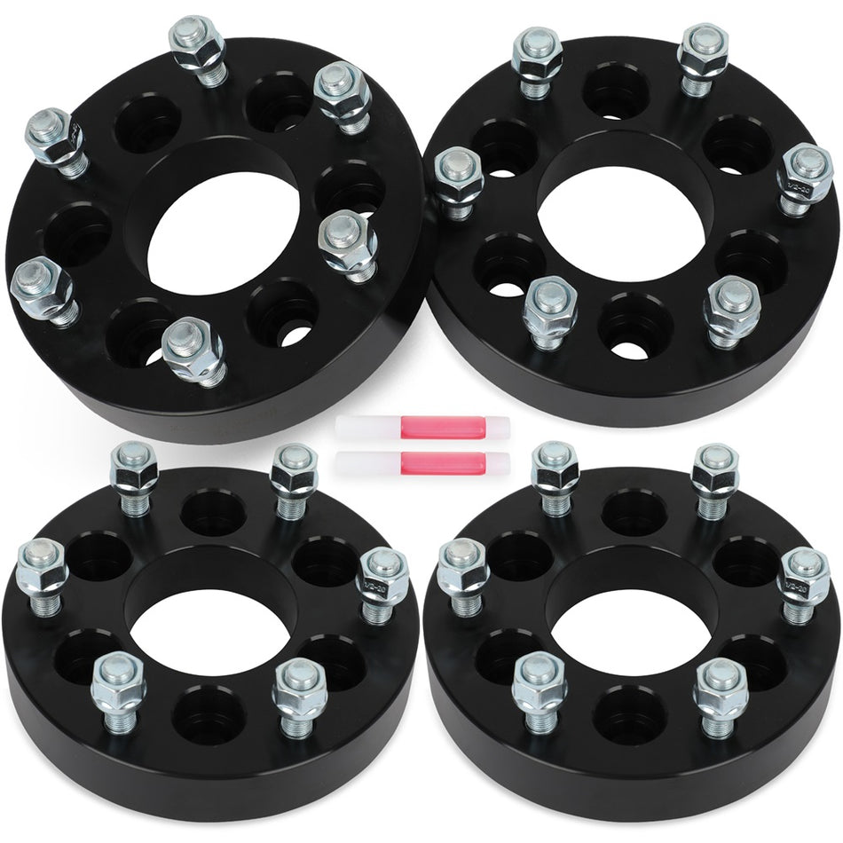 4Pcs 1.25 inch 6x4.5 to 6x5.5 Wheel Adapters 1/2 inch Studs For 1997-2003 Dodge Durango