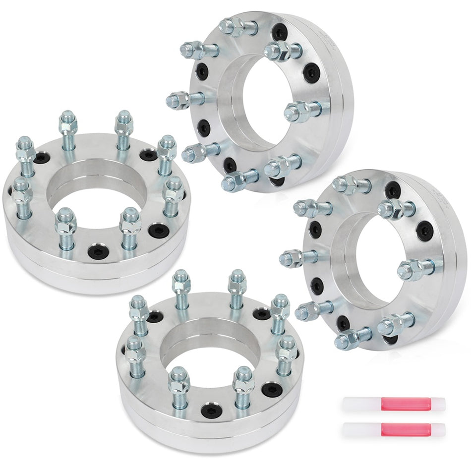 (4) 2inch 5x5.5 to 8x6.5 Wheel Adapters Fits Ram 1500 5 Lug Adapter 8 Lug Wheels