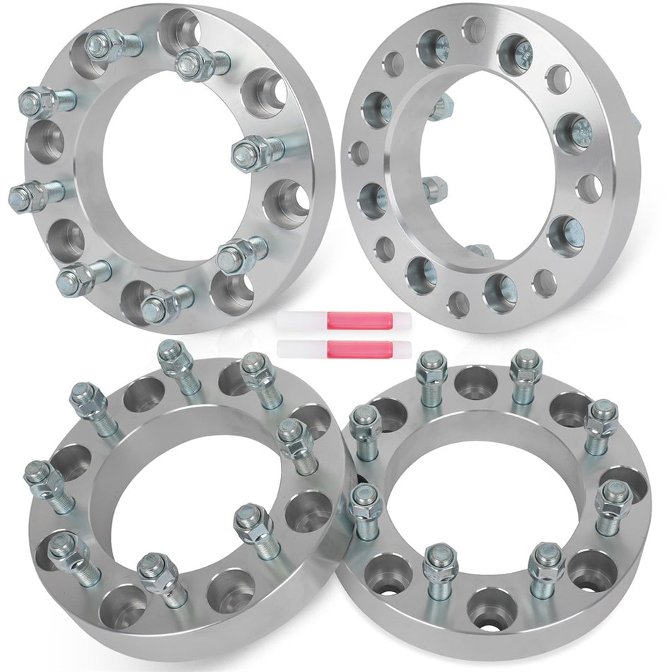4 Pcs 8x180 to 8x6.5 1.5inch Wheel Adapters For GMC Sierra 3500 HD Silverado 2500