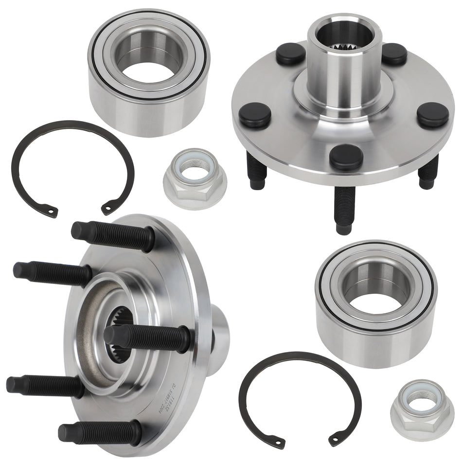 2 Front Wheel Hub Bearing For Ford Edge Lincoln MKX 2007 2008 2009 2010 Base SE
