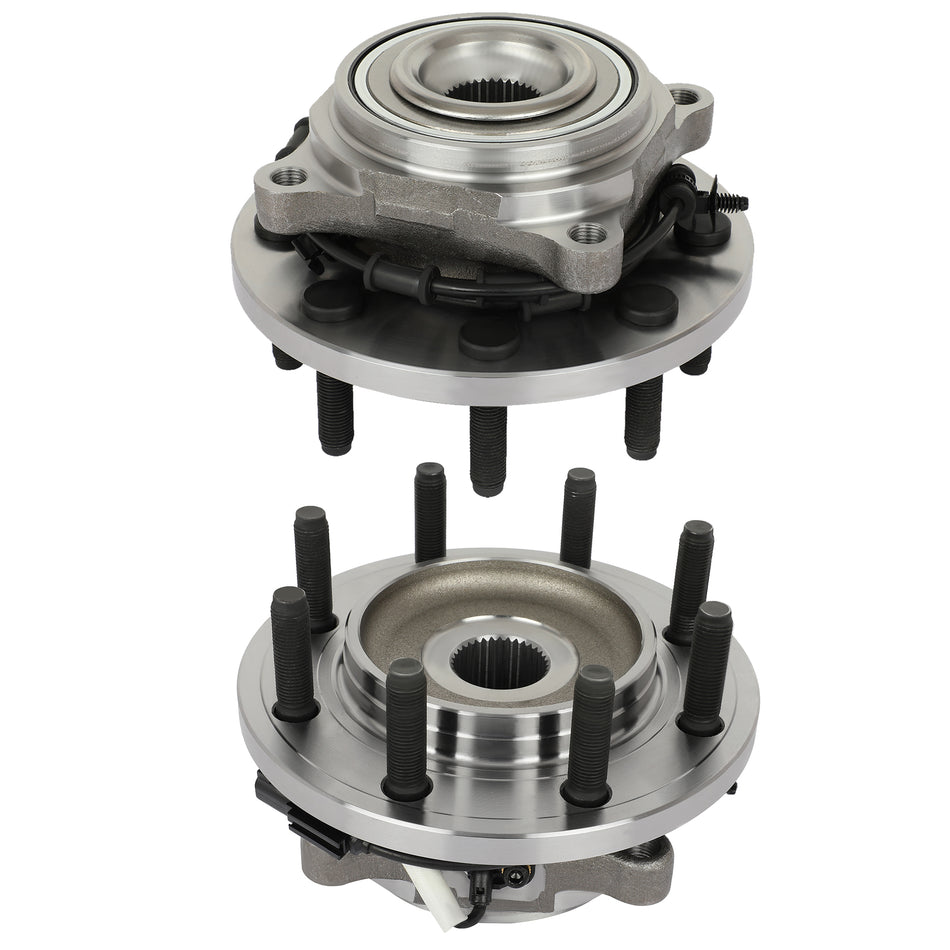 Front wheel hub bearing Assembly Pair Fits Ram 3500 2013-2018 Ram 2500 2014-2018