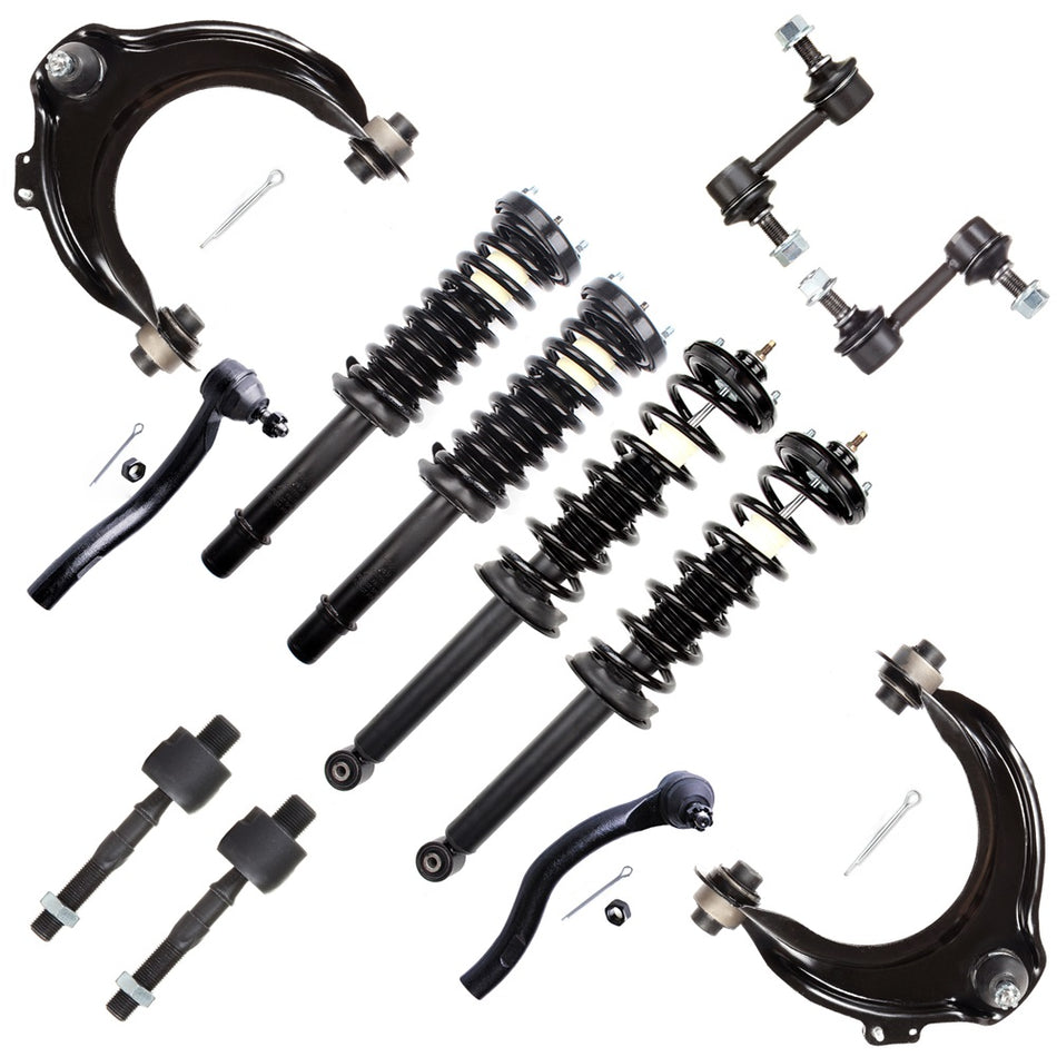 For 2003-2007 Honda Accord Front & Rear Struts & Upper Control Arm & Sway Bars