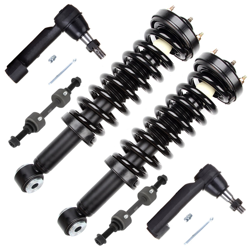 For Ford Expedition Lincoln Navigator 2007-2013 Front Struts Sway Bars Tie Rods
