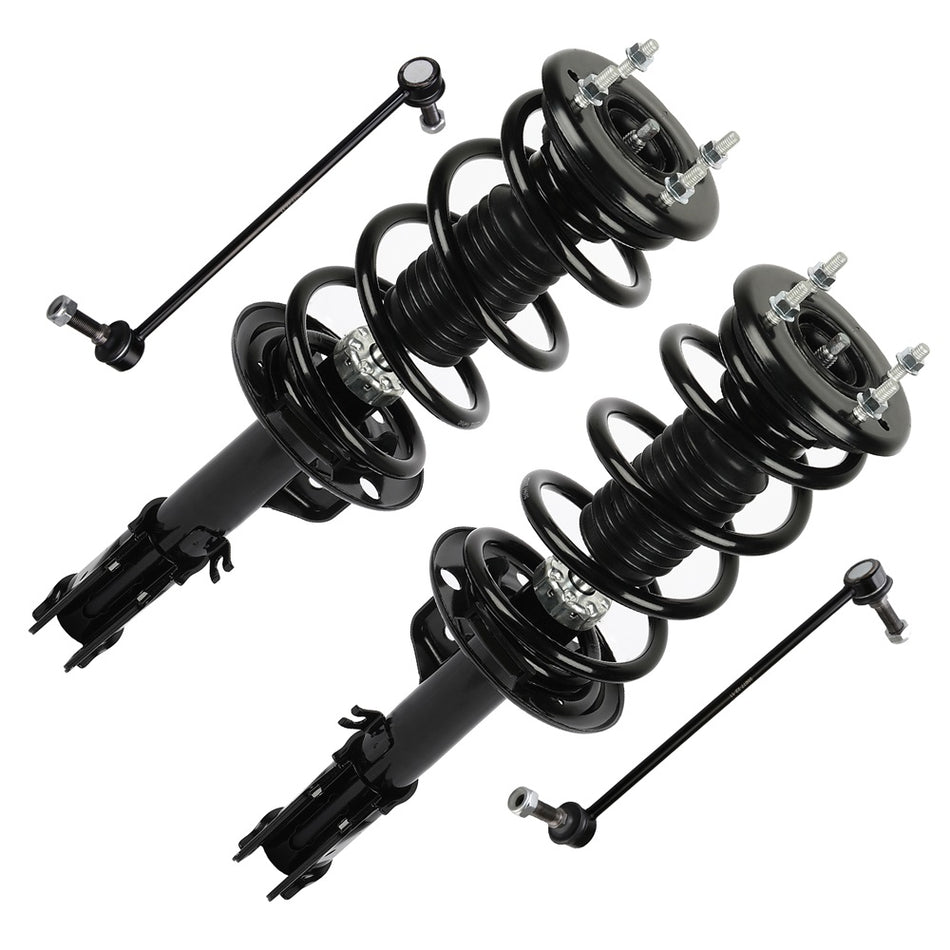 Front Struts Coil Springs Sway Bar links For Ford Explorer 2013 - 2017 2018 FWD