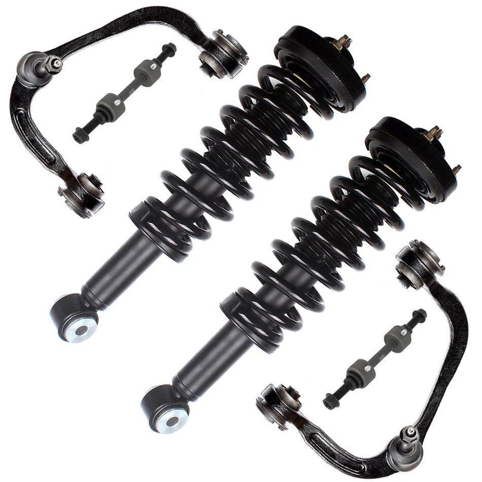 Front Struts & Spring Upper Control Arms Sway Bars For 2009-2013 Ford F-150 2WD