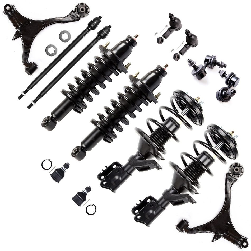 2001-2005 Honda Civic Struts Lower Ball Joints Control Arms Tie Rod Sway Bar