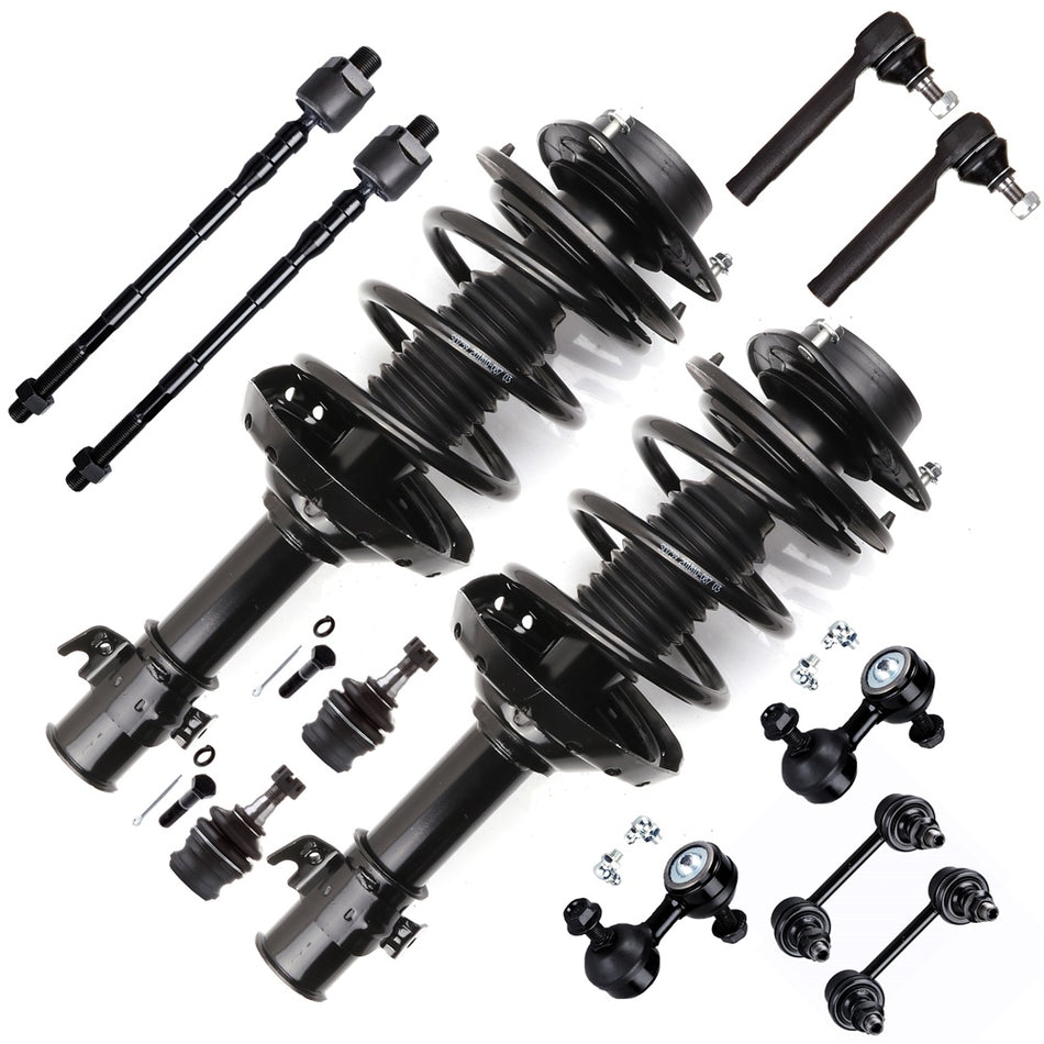 2005-2009 Subaru Legacy Outback Front Struts Shocks Tie Rod Ball Joint