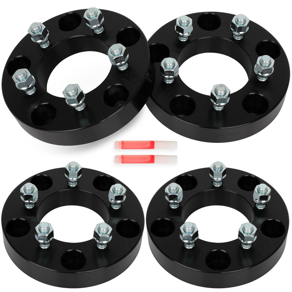 (4) 5x5.5 to 5x4.5 Wheel Adapters 1.25inch 5x139.7 Hub to 5x114.3 Wheel 12x1.5 88CB