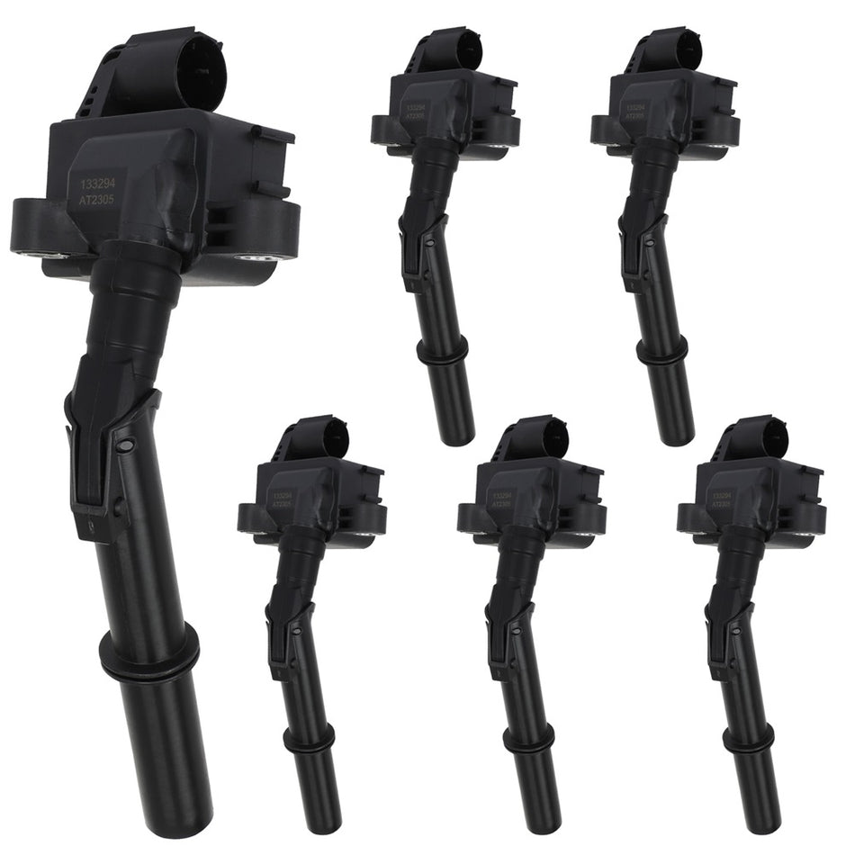 6 Ignition Coils For Mercedes Benz E350 E400 E550 E63 AMG S 3.5L 4.7L 5.5L