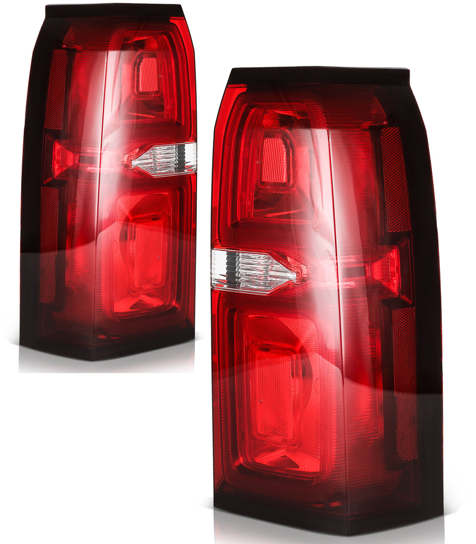 For 2015-2020 Chevrolet Suburban / Tahoe Red Turn Lamp Taillights Assembly Pair